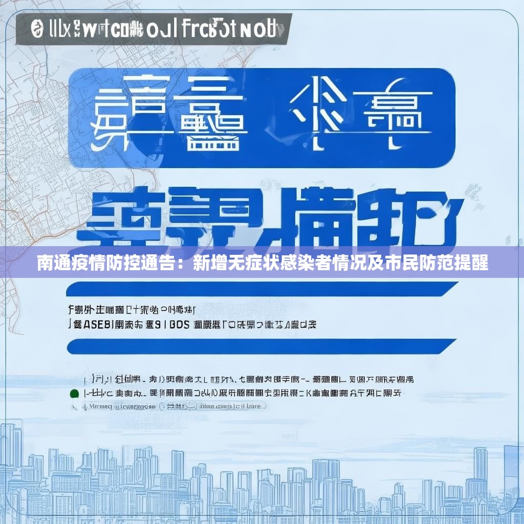 南通疫情防控通告：新增无症状感染者情况及市民防范提醒