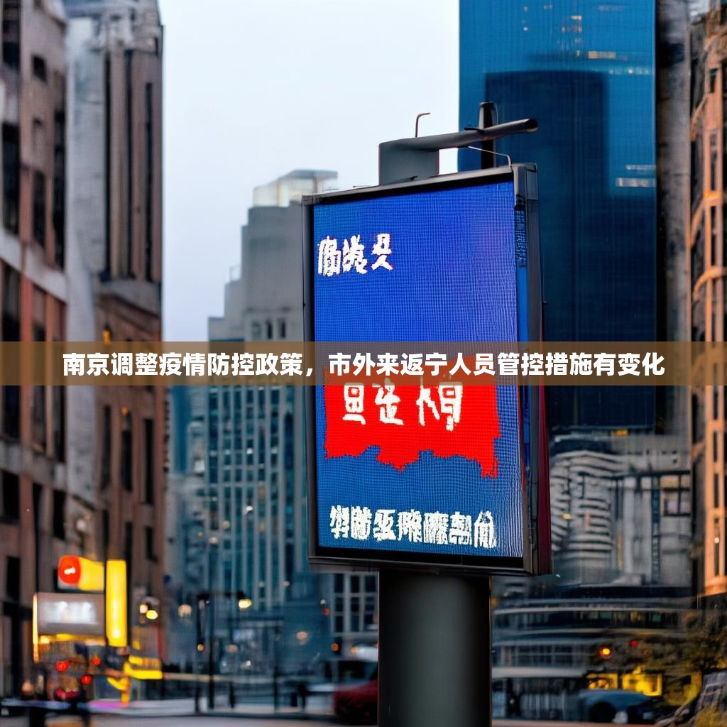 南京调整疫情防控政策，市外来返宁人员管控措施有变化