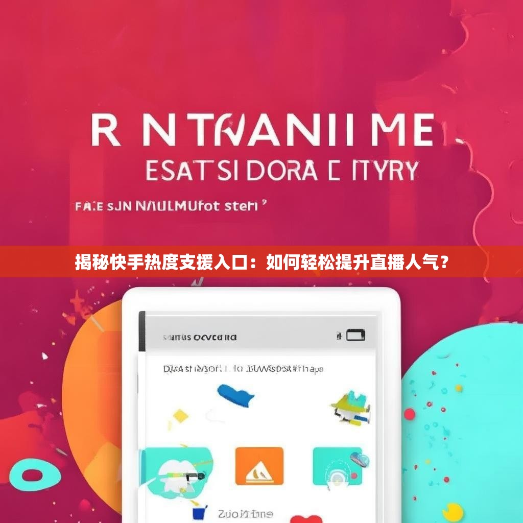 揭秘快手热度支援入口:如何轻松提升直播人气?