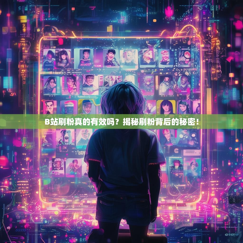 B站刷粉真的有效吗?揭秘刷粉背后的秘密!