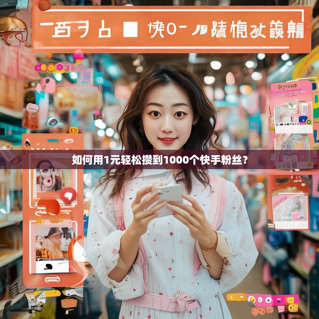 如何用1元轻松攒到1000个快手粉丝?