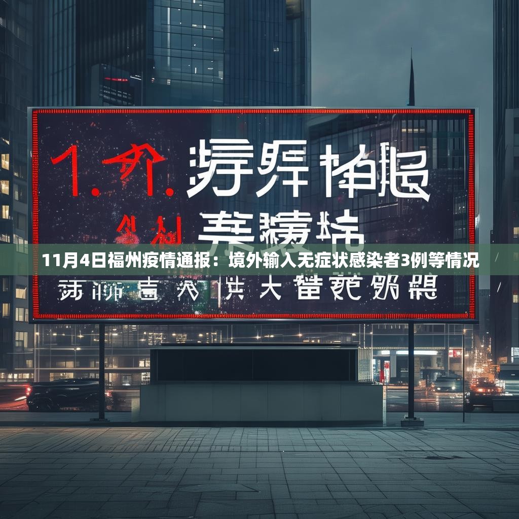11月4日福州疫情通报：境外输入无症状感染者3例等情况