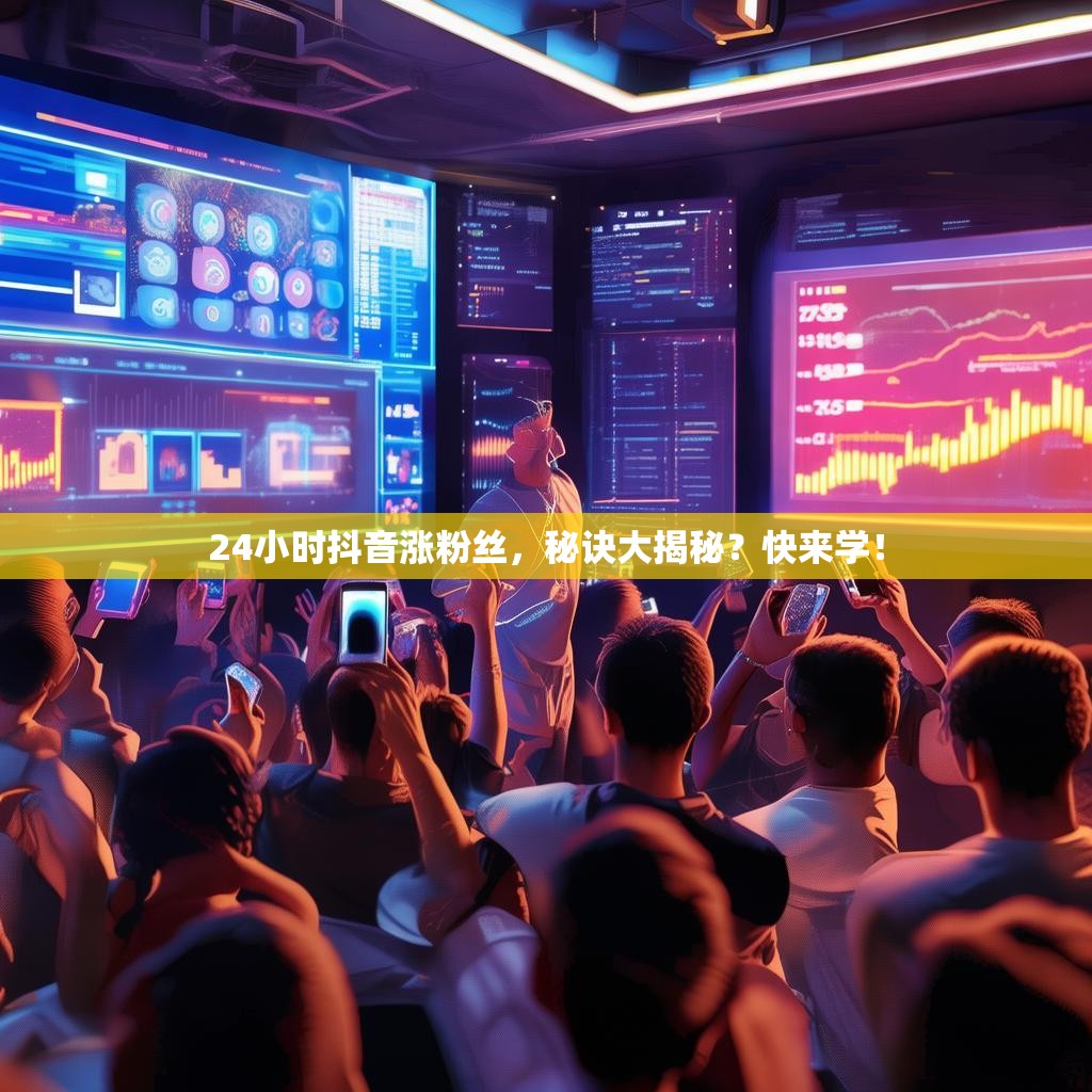 24小时抖音涨粉丝，秘诀大揭秘？快来学！