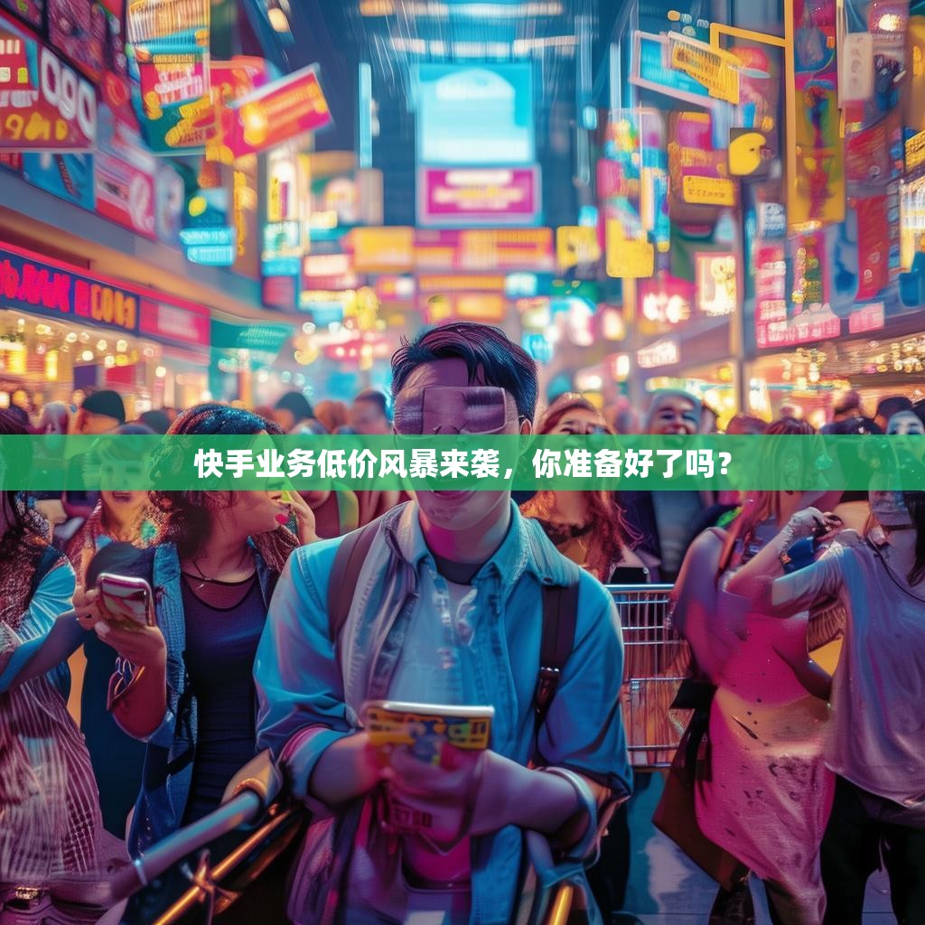 快手业务低价风暴来袭，你准备好了吗？