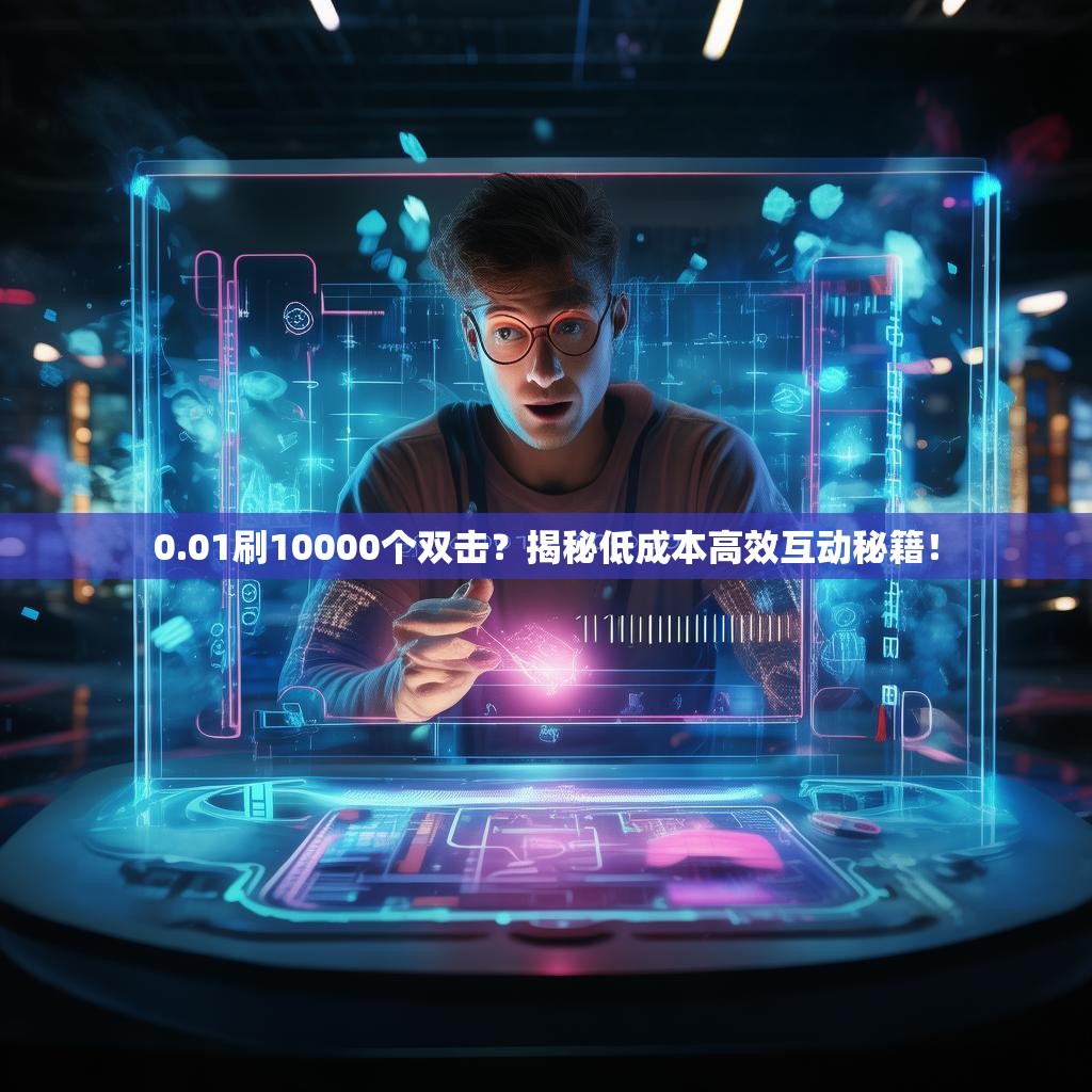 0.01刷10000个双击？揭秘低成本高效互动秘籍！