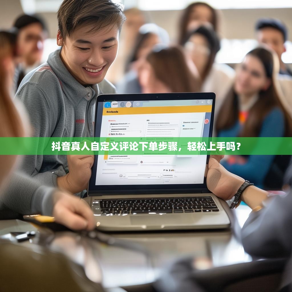 抖音真人自定义评论下单步骤,轻松上手吗?