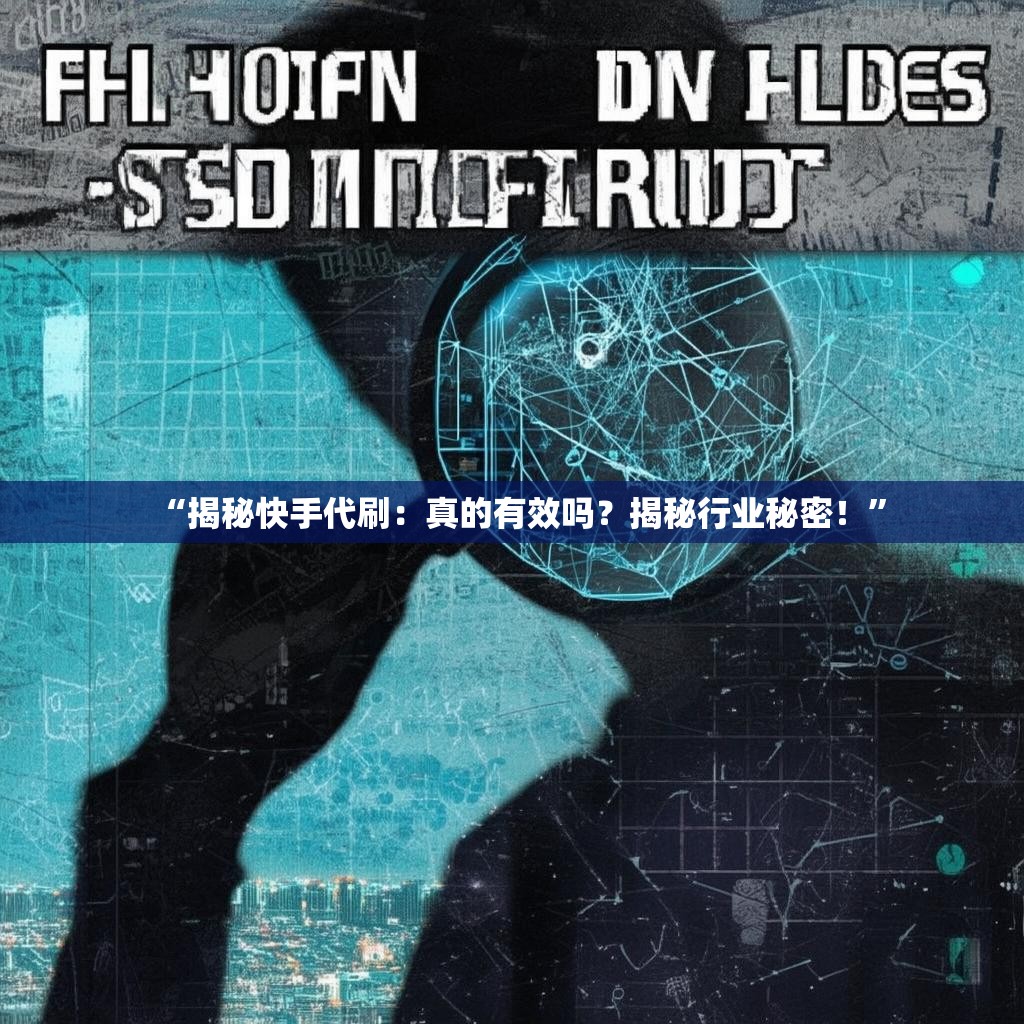 “揭秘快手代刷：真的有效吗？揭秘行业秘密！”