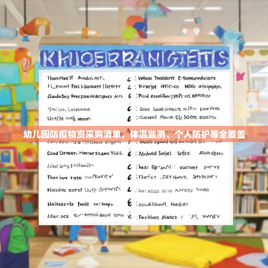 幼儿园防疫物资采购清单，体温监测、个人防护等全覆盖