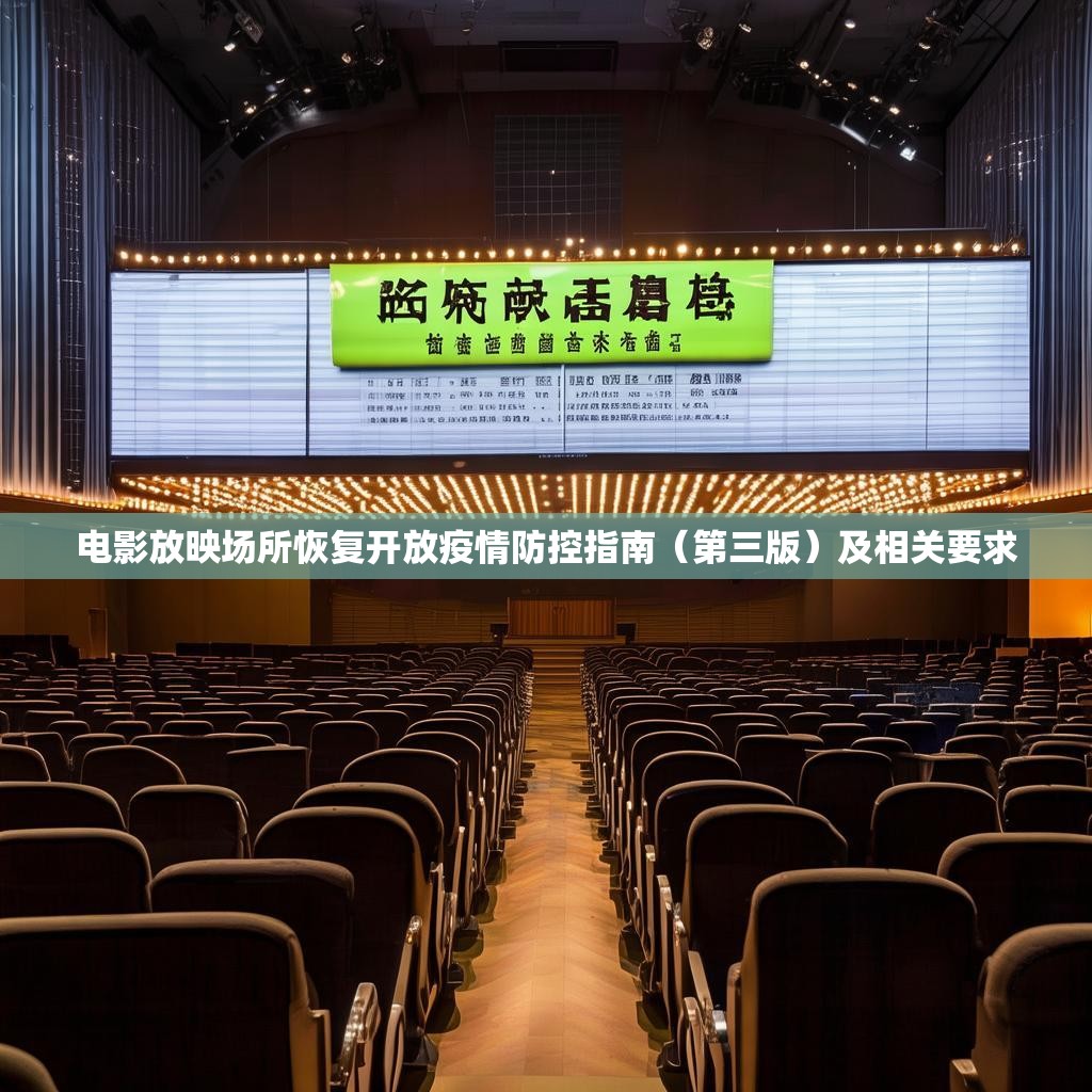 电影放映场所恢复开放疫情防控指南（第三版）及相关要求