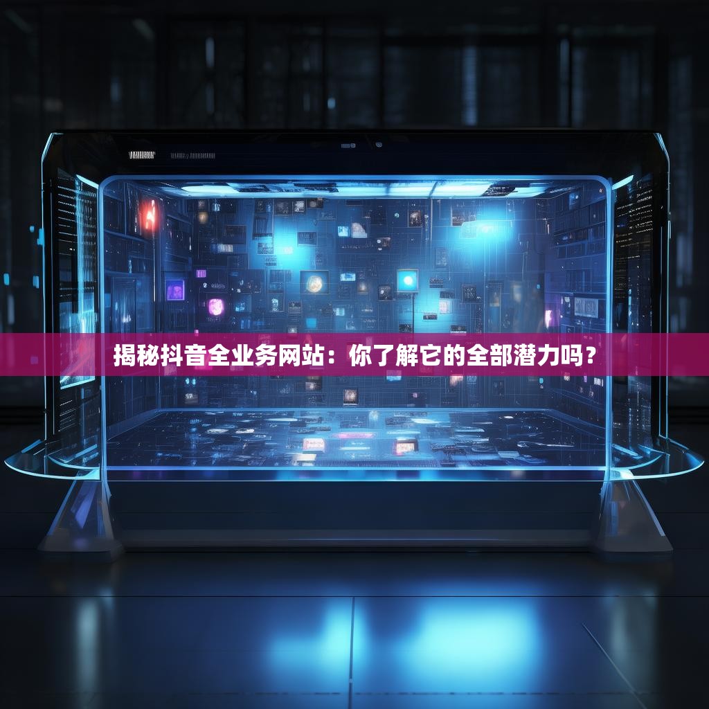 揭秘抖音全业务网站：你了解它的全部潜力吗？