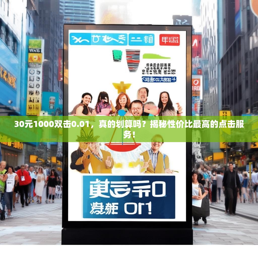 30元1000双击0.01，真的划算吗？揭秘性价比最高的点击服务！