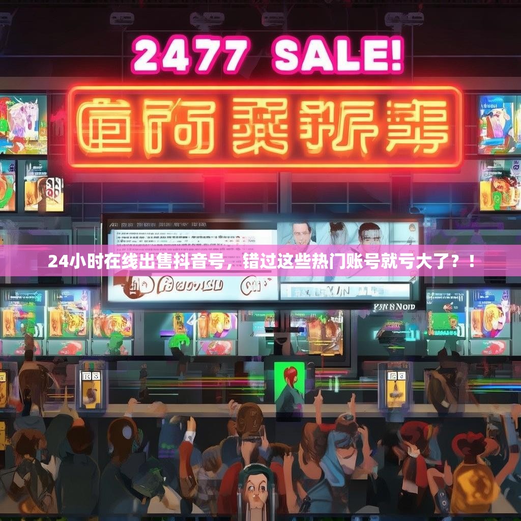 24小时在线出售抖音号，错过这些热门账号就亏大了？！