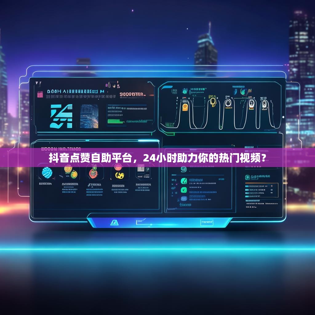 抖音点赞自助平台，24小时助力你的热门视频？