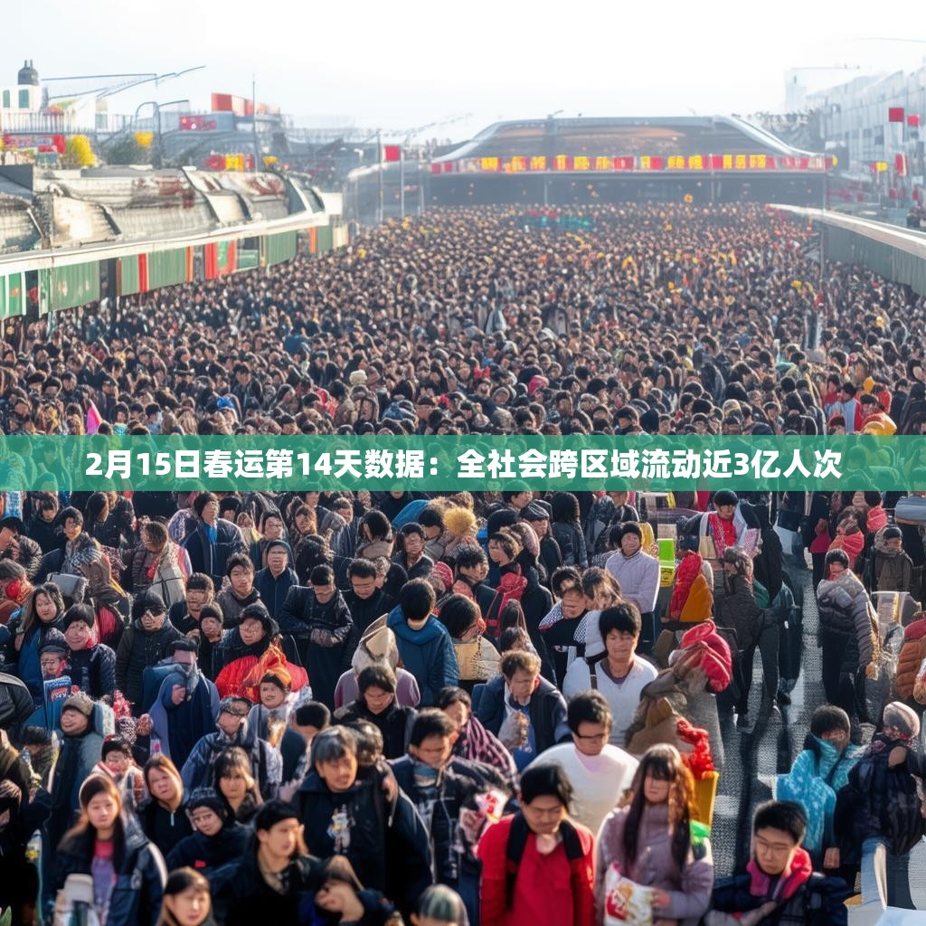2月15日春运第14天数据：全社会跨区域流动近3亿人次