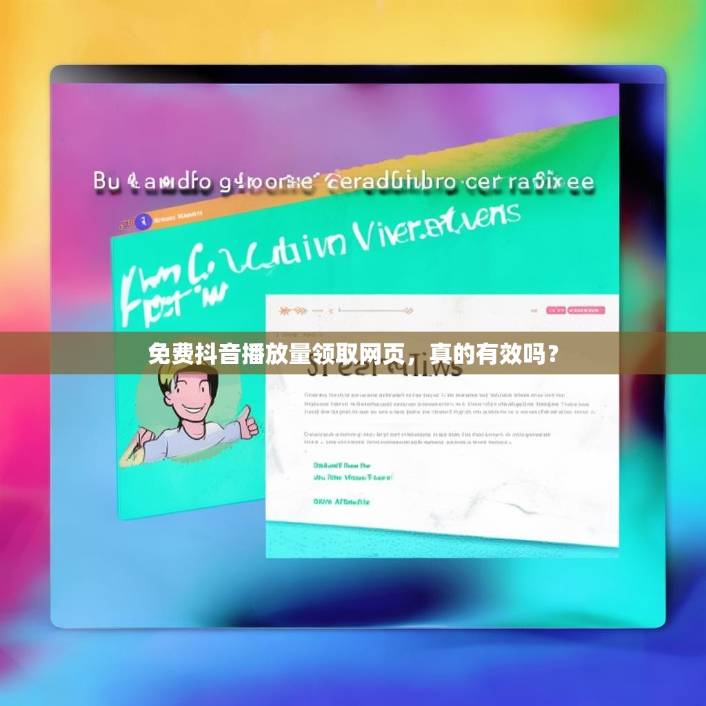 免费抖音播放量领取网页，真的有效吗？