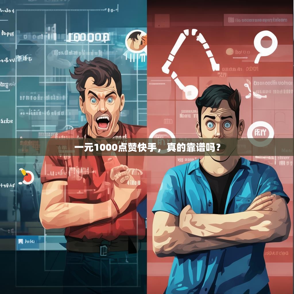 一元1000点赞快手，真的靠谱吗？