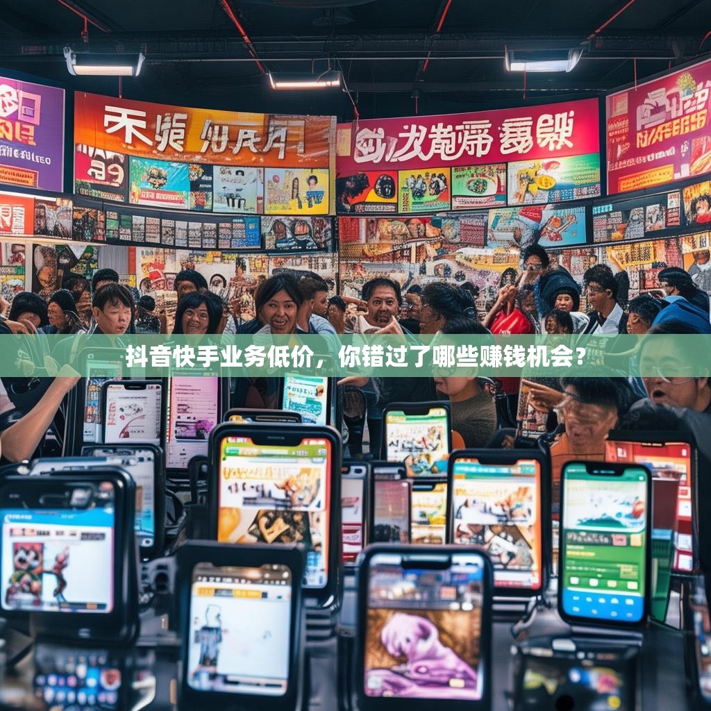 抖音快手业务低价，你错过了哪些赚钱机会？