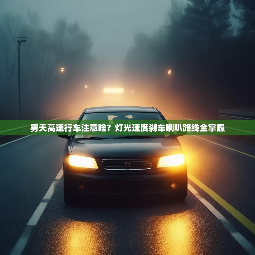 雾天高速行车注意啥？灯光速度刹车喇叭路线全掌握