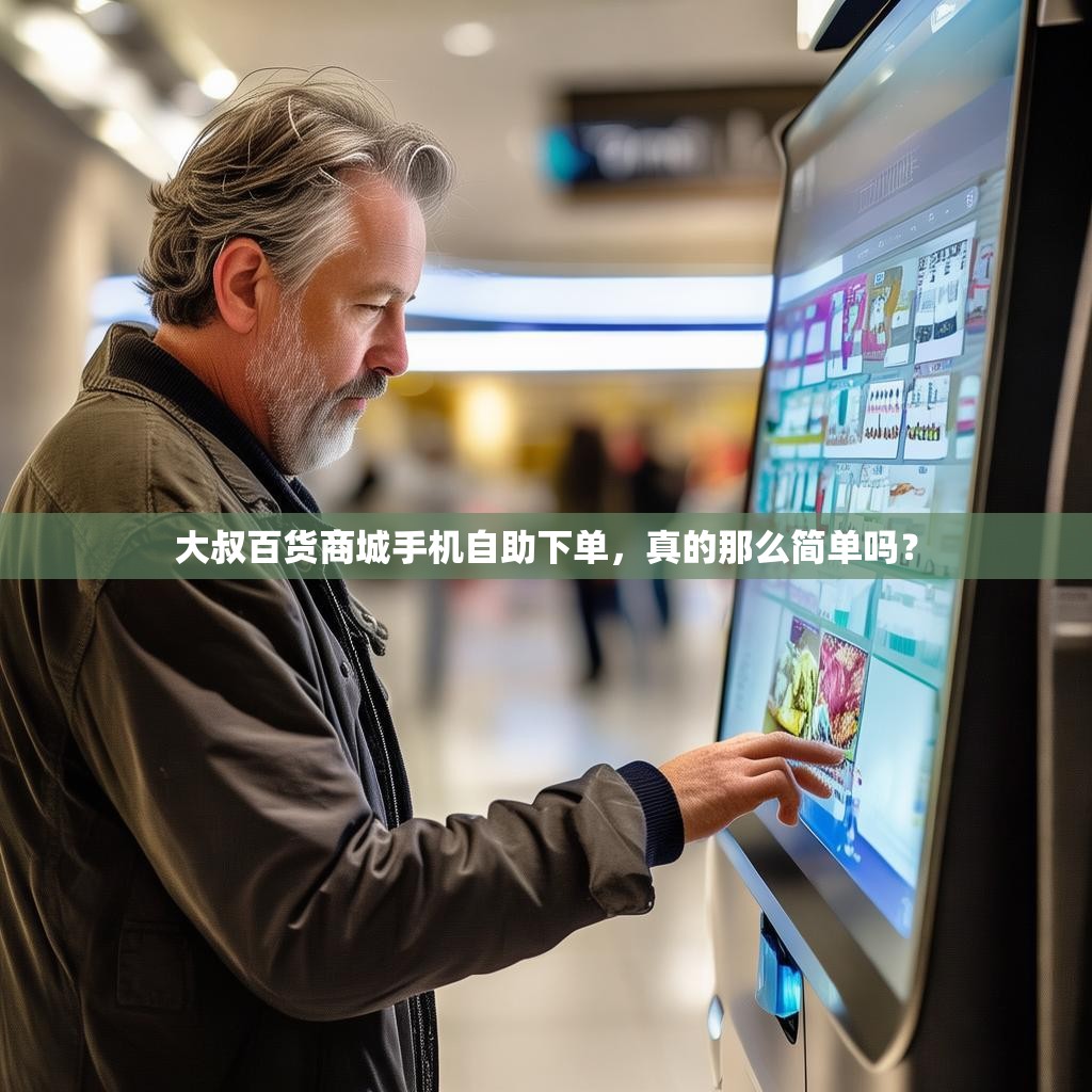 大叔百货商城手机自助下单，真的那么简单吗？