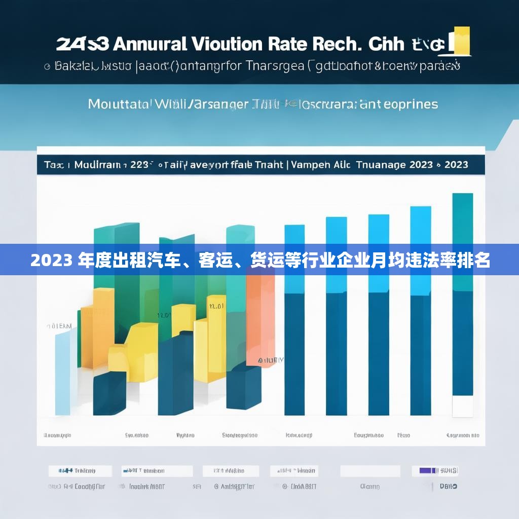 2023 年度出租汽车、客运、货运等行业企业月均违法率排名