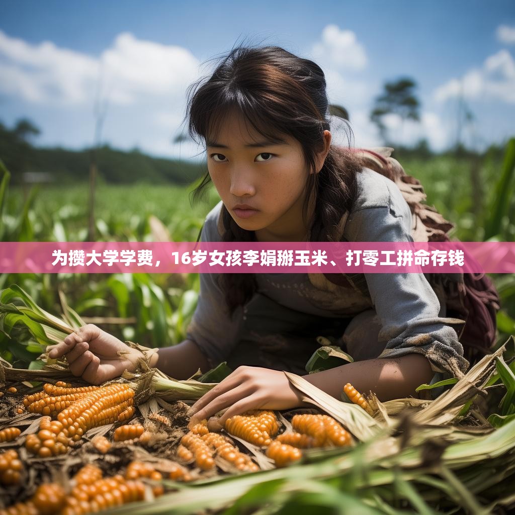 为攒大学学费，16岁女孩李娟掰玉米、打零工拼命存钱