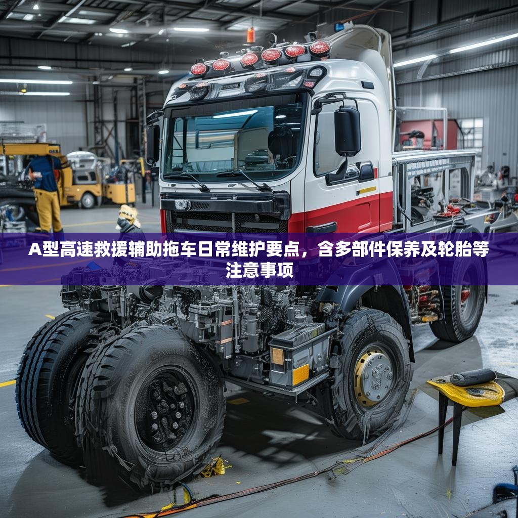 A型高速救援辅助拖车日常维护要点，含多部件保养及轮胎等注意事项