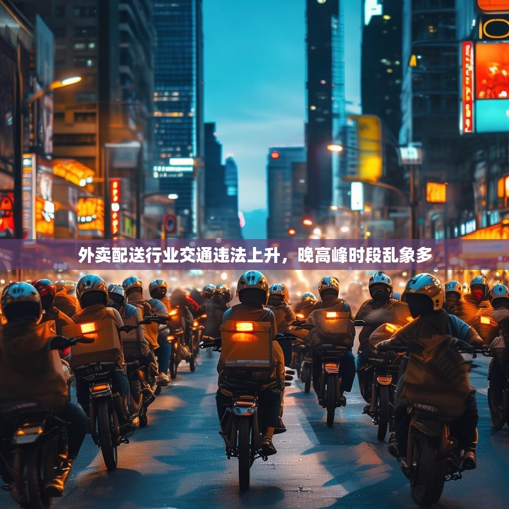 外卖配送行业交通违法上升，晚高峰时段乱象多
