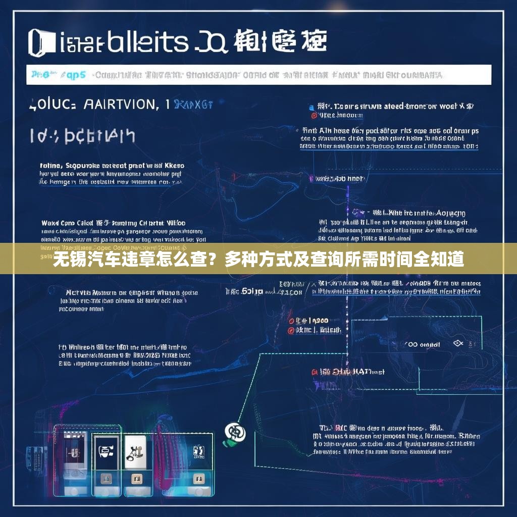无锡汽车违章怎么查?多种方式及查询所需时间全知道