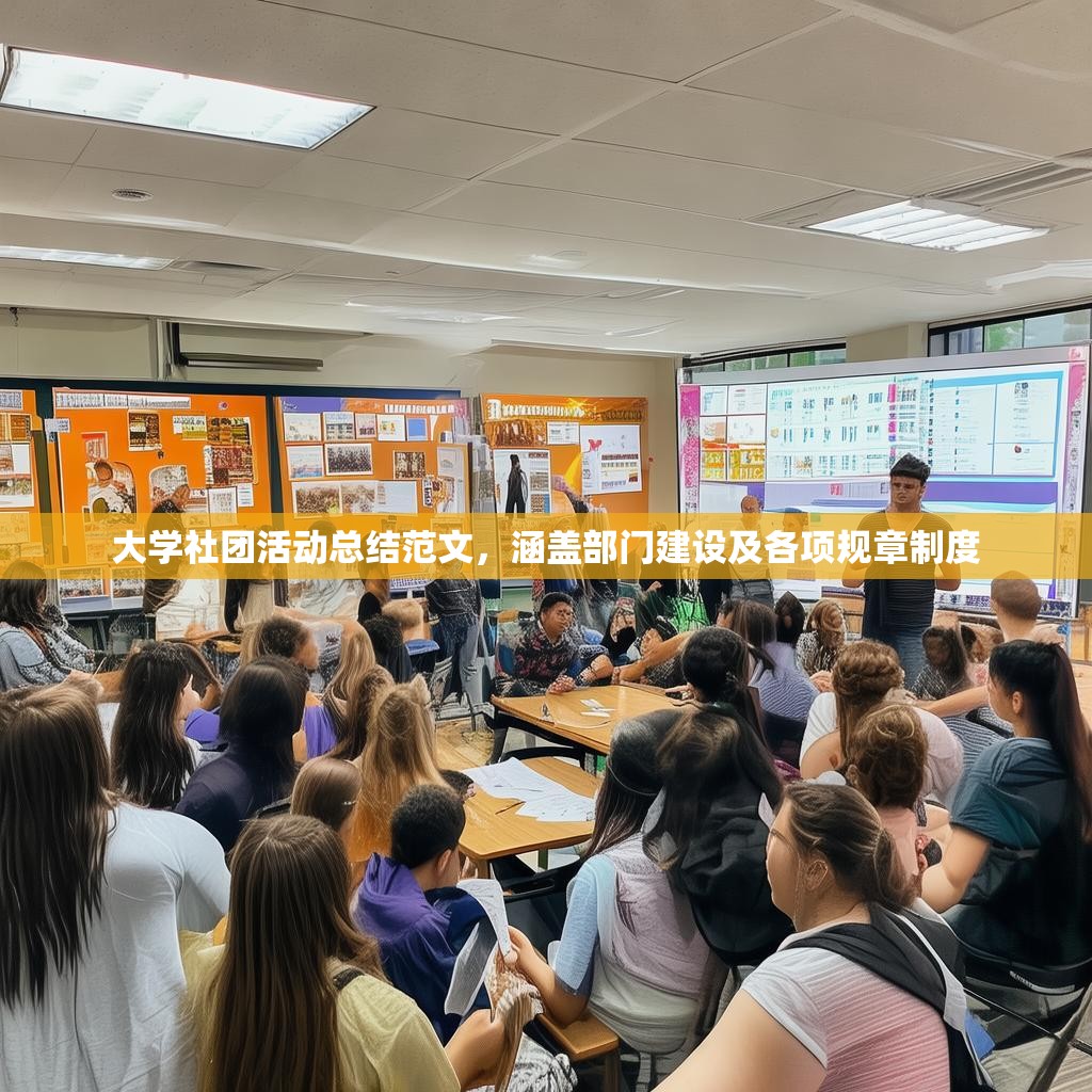 大学社团活动总结范文，涵盖部门建设及各项规章制度