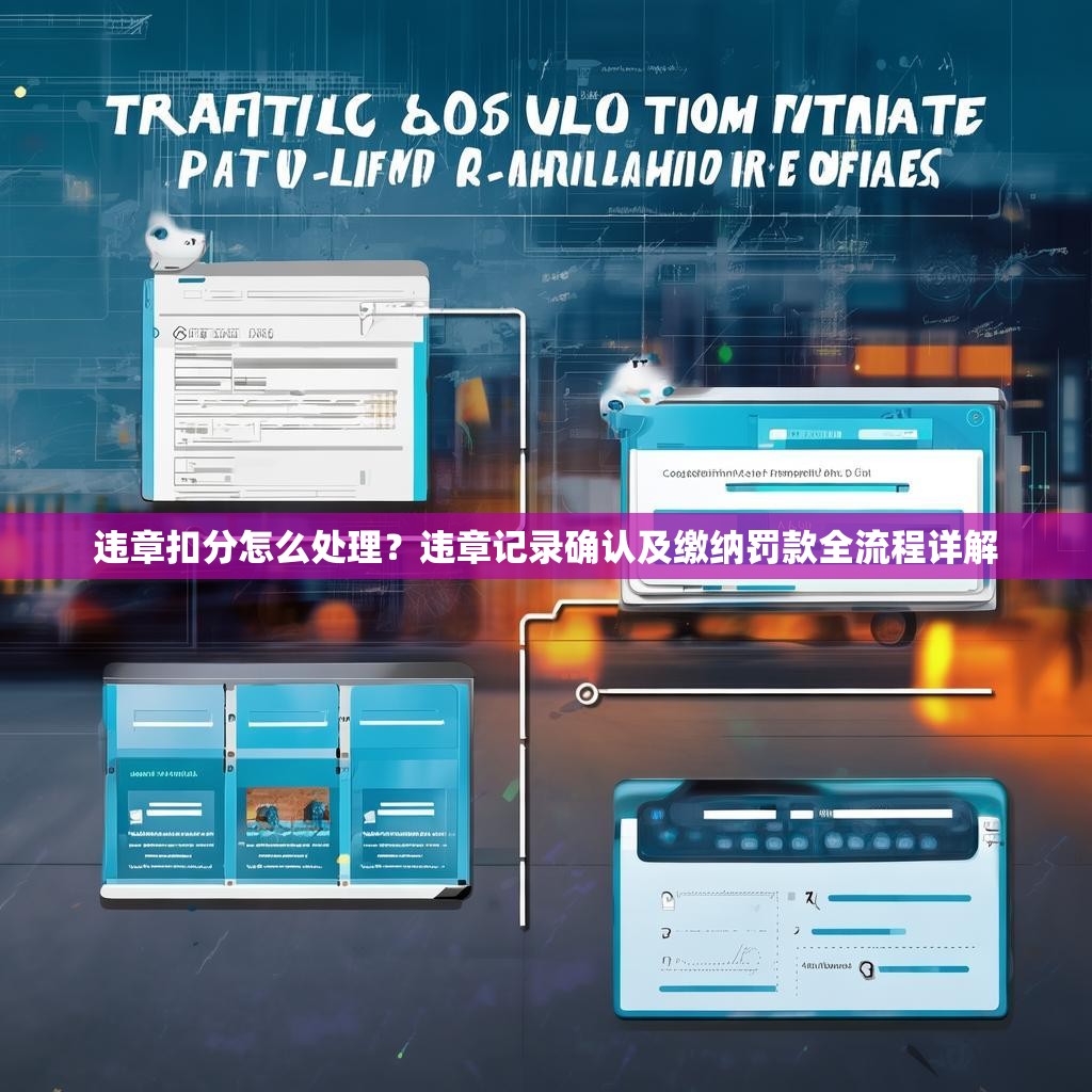 违章扣分怎么处理？违章记录确认及缴纳罚款全流程详解