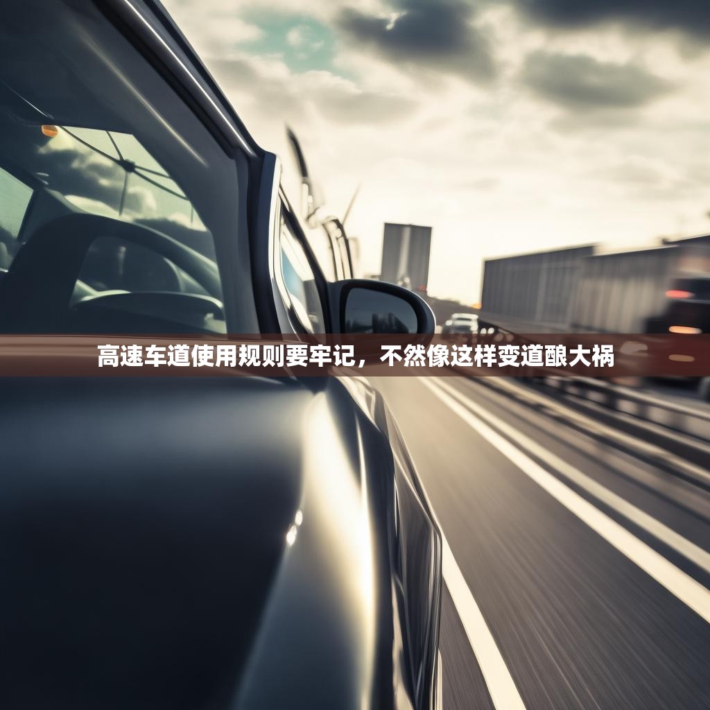 高速车道使用规则要牢记，不然像这样变道酿大祸