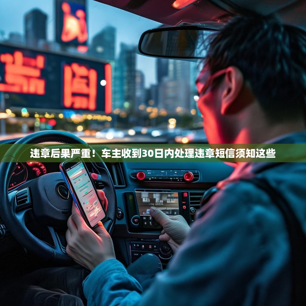 违章后果严重！车主收到30日内处理违章短信须知这些
