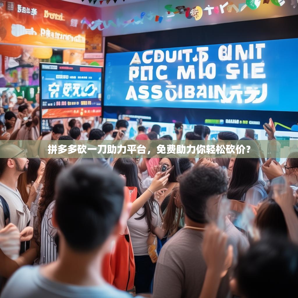 拼多多砍一刀助力平台,免费助力你轻松砍价?