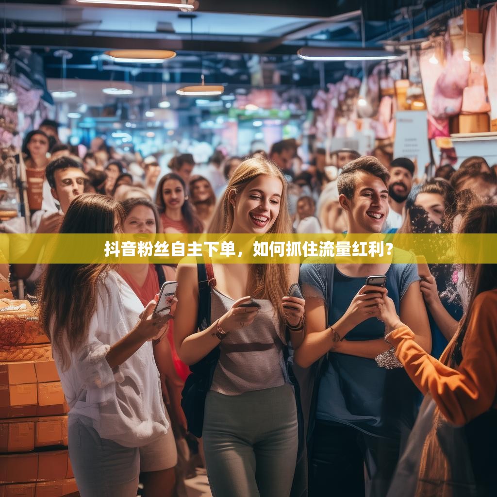 抖音粉丝自主下单,如何抓住流量红利?