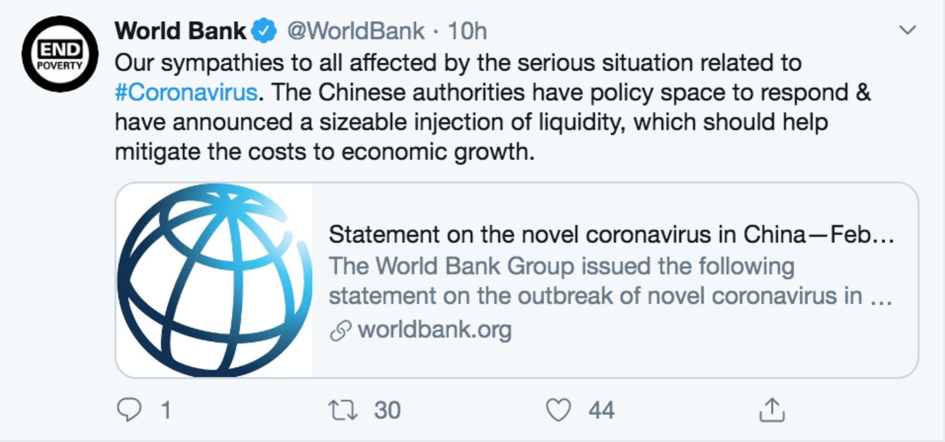 疫情对中国经济影响几何？国际组织负责人纷纷表态