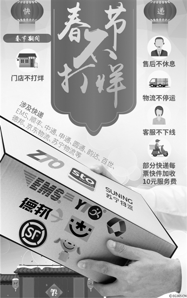 春节快递停运吗?温州多数快递公司春节照常揽收投递